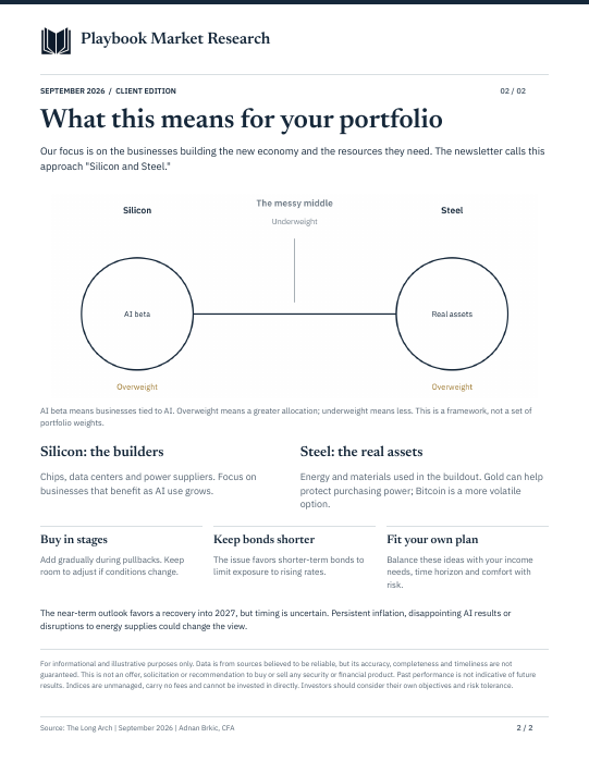 The Long Arch — Client Takeaways sample, page 2 of 2